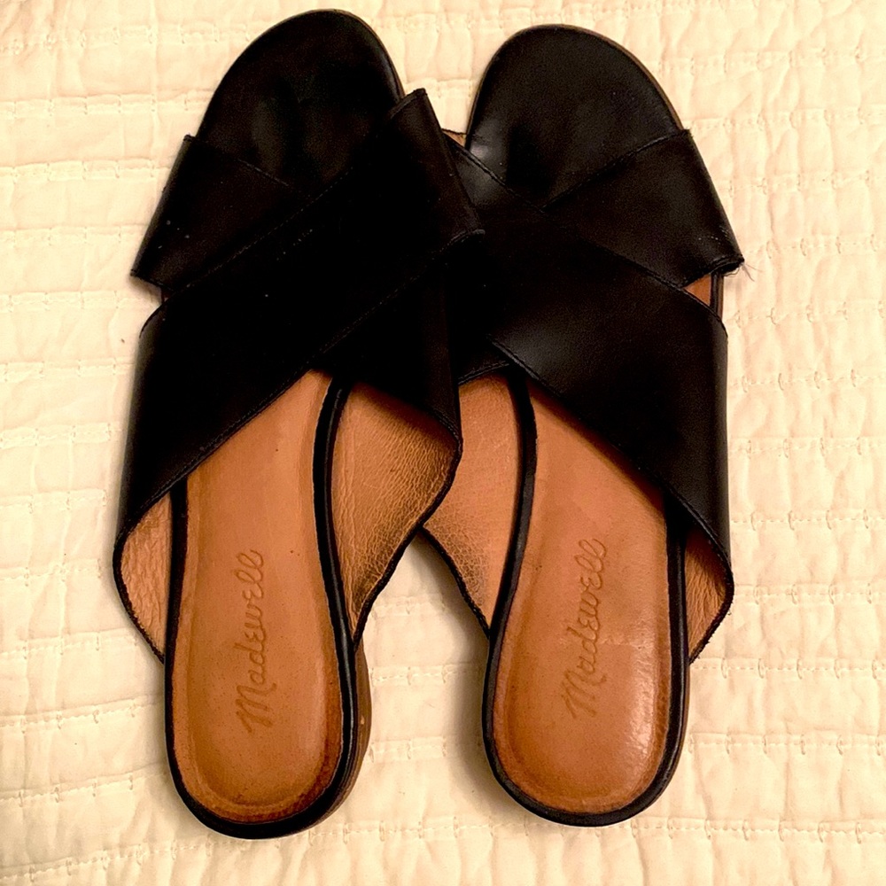 Madewell slides, gently used but great condition, size 9